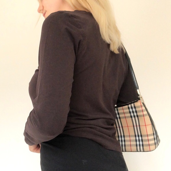 Esprit 68 Brown Satin Cropped Long-sleeve Shirt - Picture 3 of 4